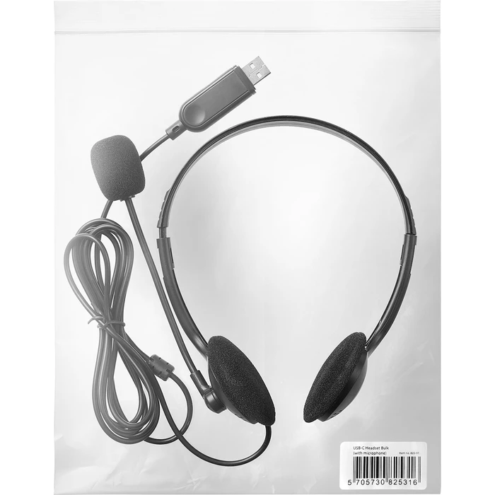 Sandberg On Ear Multimedia Headset with Microphone USB-C (Model 825-31)