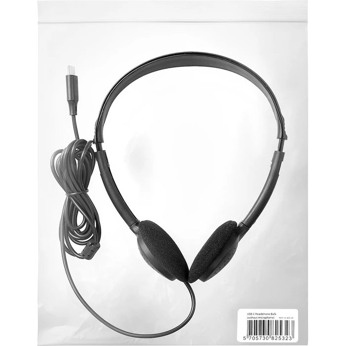 Sandberg On Ear Multimedia Headphones with Microphone, USB-C (825-32)