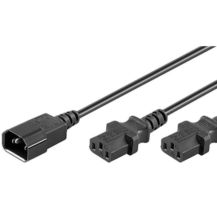 MicroConnect Network Cable IEC C14 IEC C14 1.8m Black