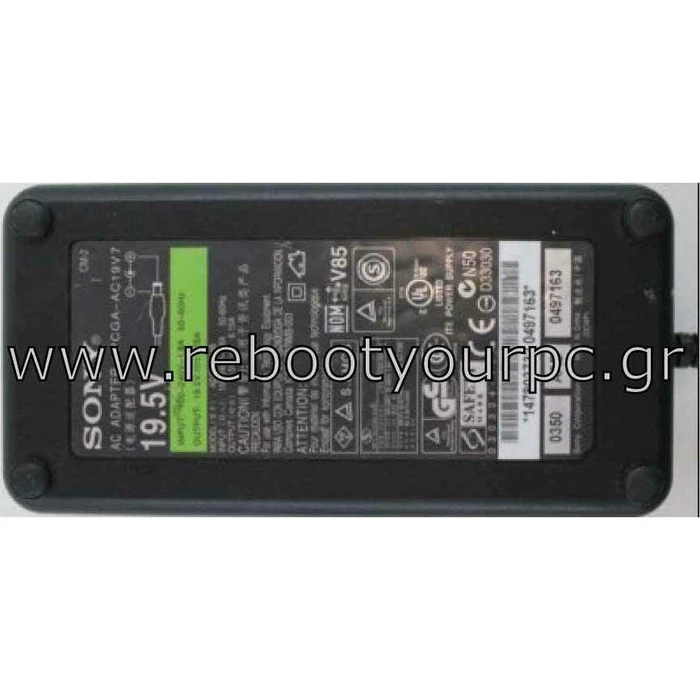 CoreParts Φορτιστής Laptop 120W 19.5V 6.2A για Sony χωρίς Καλώδιο Τροφοδοσίας
