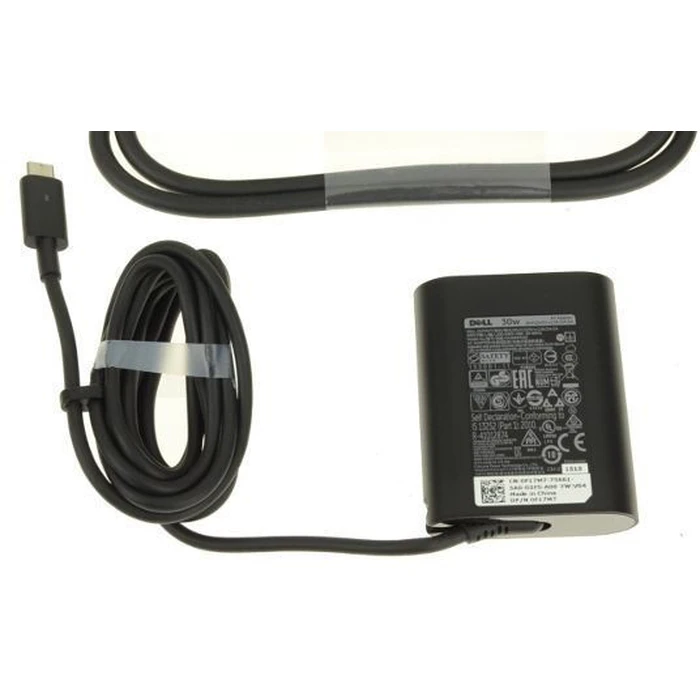 Dell Laptop Charger 30W 19.5V 1.5A with Detachable Power Cable F17M7
