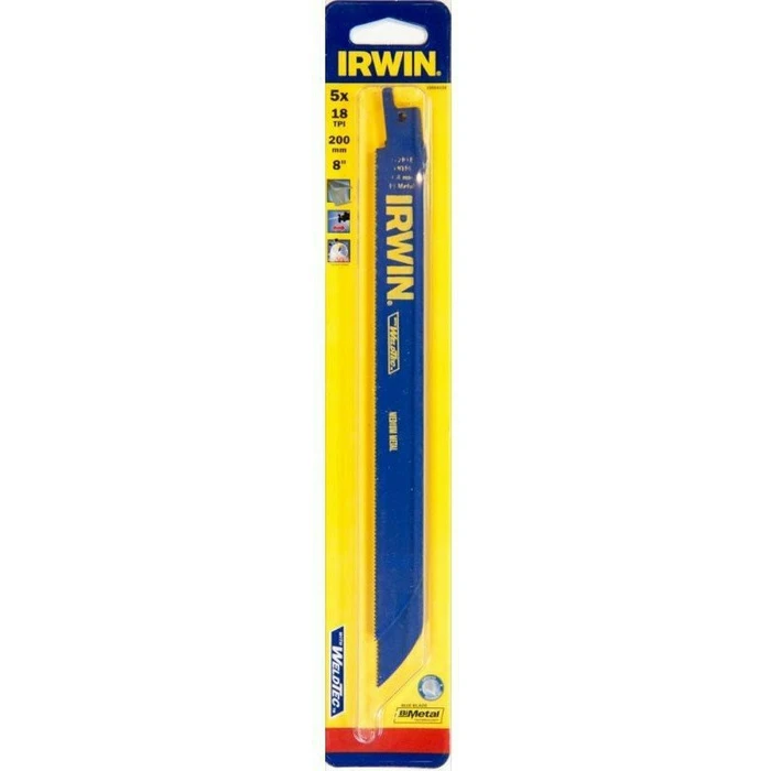 Irwin 10504156 Λάμες Σπαθοσέγας για Μέταλλο 5τμχ (818R, 200mm, 18 TPI)