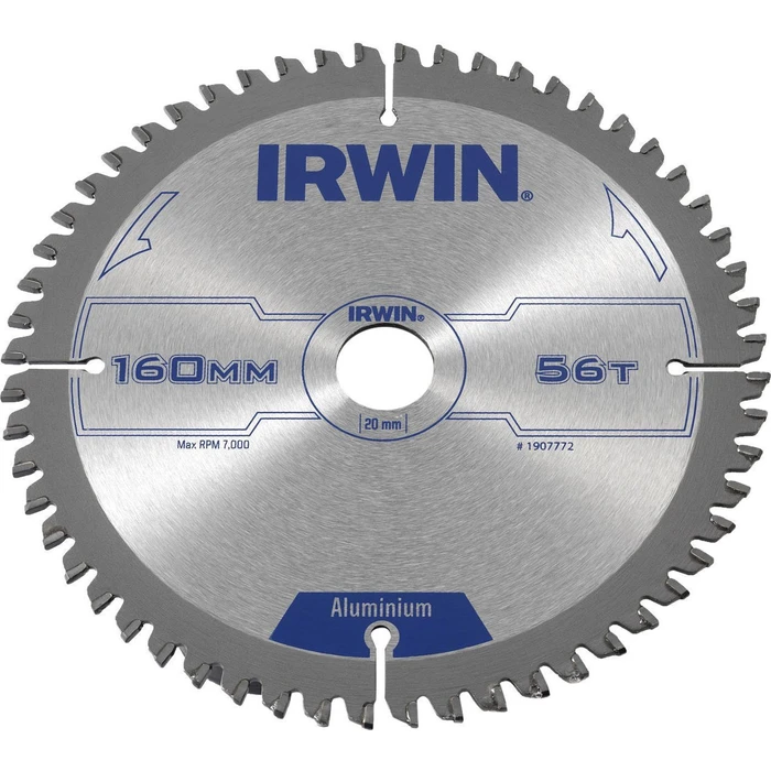 Irwin Δίσκος Καρβιδίου Κοπής Αλουμινίου 160mm 56 Δόντια (1907772)