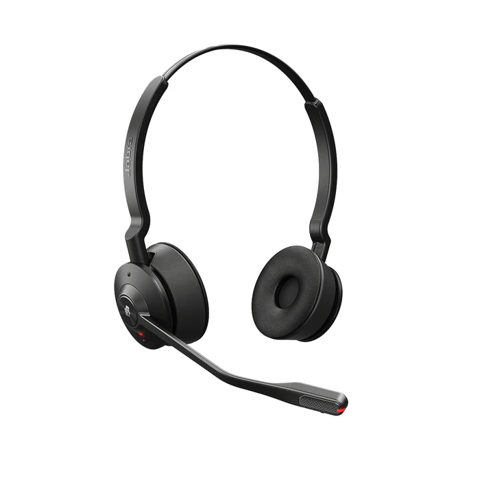 Jabra Engage 55 Stereo DECT Wireless Headset with Microphone - Optimised for Microsoft Teams (On‑ear, Black)