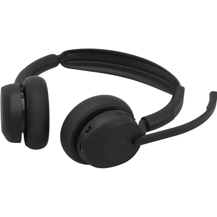 Jabra Evolve3 45 Stereo Link 390a MS Stand Ασύρματα On-Ear Ακουστικά με Μικρόφωνο και Bluetooth