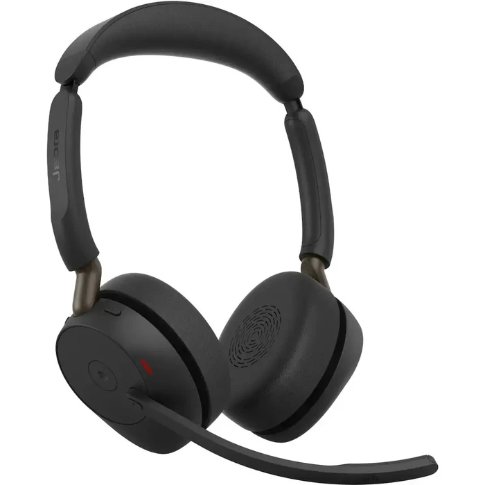 Jabra Evolve3 65 Stereo Link 390a MS Stand Wireless On‑Ear Multimedia Headset with Microphone and Bluetooth
