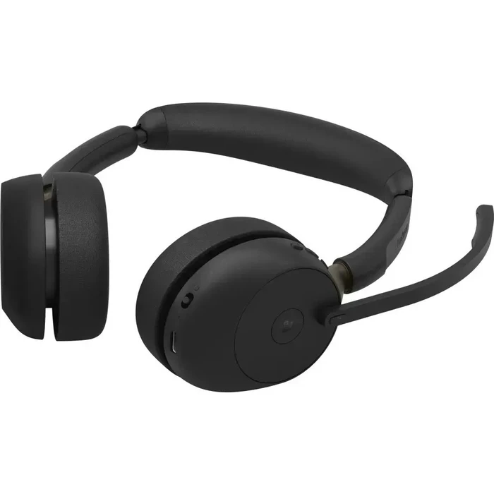 Jabra Evolve3 65 Stereo Link 390a MS Stand Wireless On‑Ear Multimedia Headset with Microphone and Bluetooth