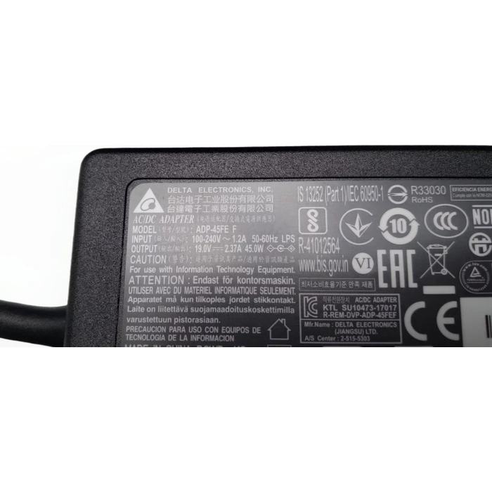 Acer AC Adapter 45W 19V Adp 45fe