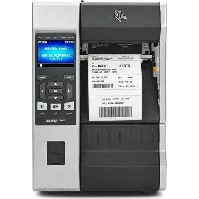 Zebra ZT610 Εκτυπωτής Ετικετών Βιομηχανικός, Θερμικής & Thermal Transfer, 203 dpi, USB/Serial/Wi‑Fi/Bluetooth/Ethernet (ZT61042-T0E0100Z)