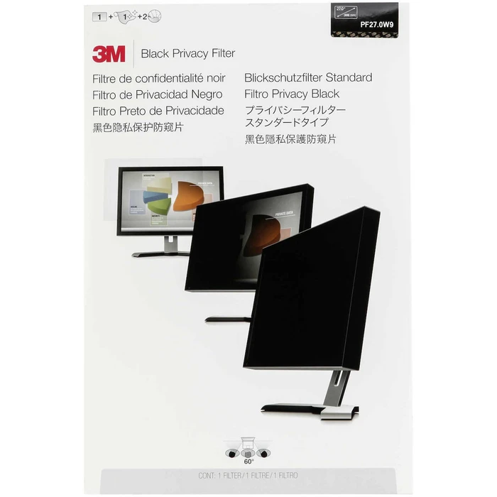 3M Computer Monitor Privacy Filter 27 inches PF27.0W9