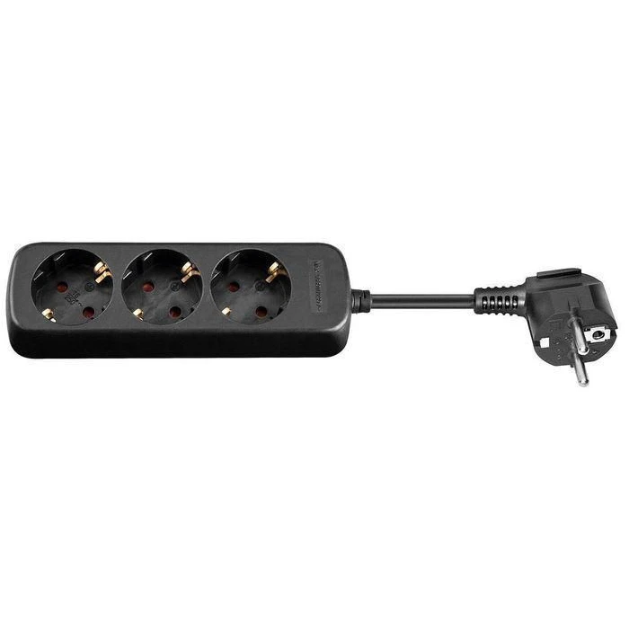 MicroConnect Πολύπριζο 3 Θέσεων με Διακόπτη και Καλώδιο 3m GRU0033B