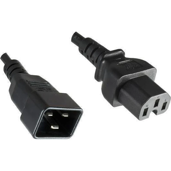 Microconnect Power Cord IEC C20 to IEC C15 1.8m Black (PE152018)