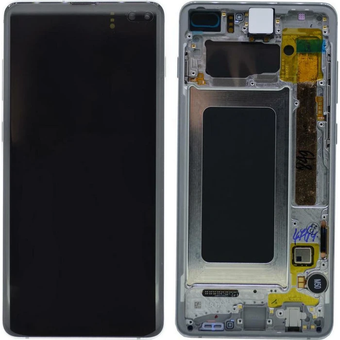 Samsung Display Assembly with Touch and Frame for Galaxy S10+ White