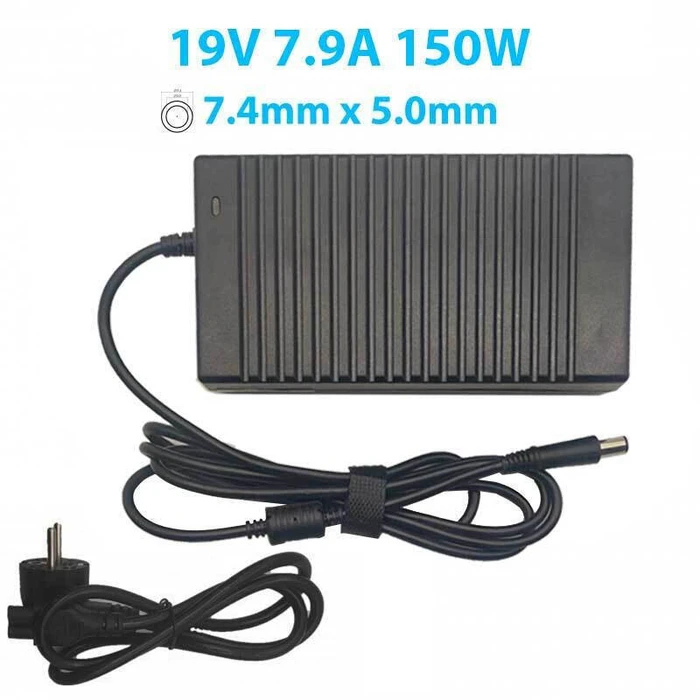 HP Ac Adapter Laptop Charger 150W 19.5V 7.7A with Detachable Power Cable ZM 150W