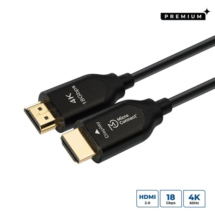 MicroConnect HDMI Cable Premium High Speed 4K 60Hz HDR HDMI male HDMI male 70m Black