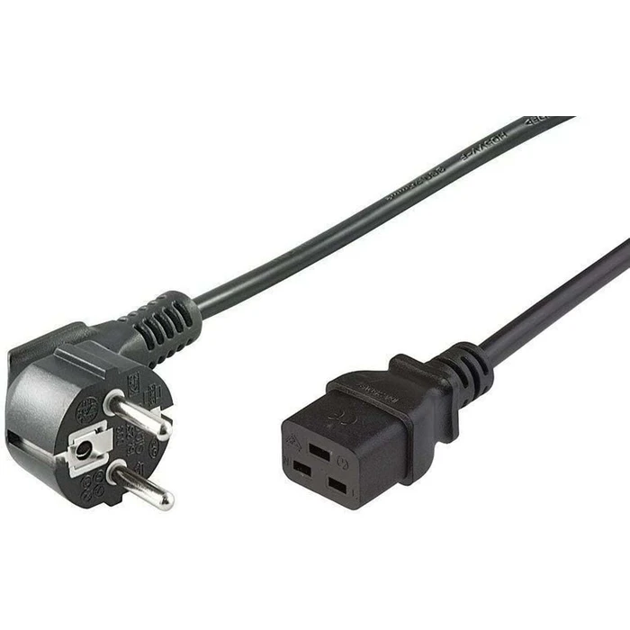 MicroConnect Adapter IEC C19 Schuko Cable 1m