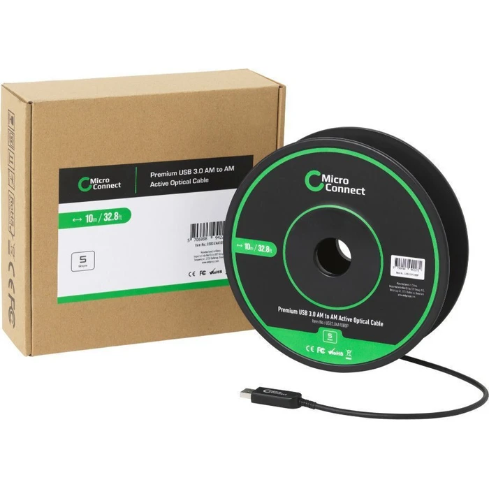 Microconnect καλώδιο USB 3.0 USB-A αρσενικό - USB-A αρσενικό 10 m (USB3.0AA10BOP)