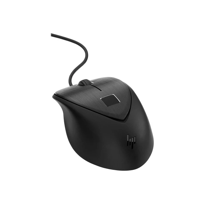 HP Fingerprint Wired Mouse Black