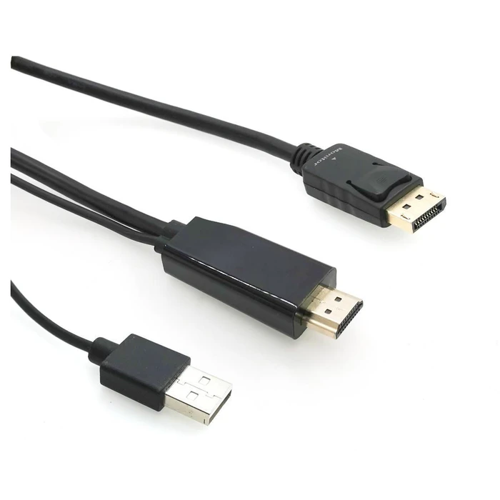 MicroConnect Μετατροπέας Καλώδιο DisplayPort male σε HDMI male 2m Μαύρο