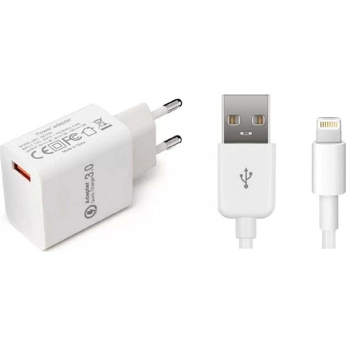CoreParts Φορτιστής USB-A 12W Quick Charge 3.0 Λευκός