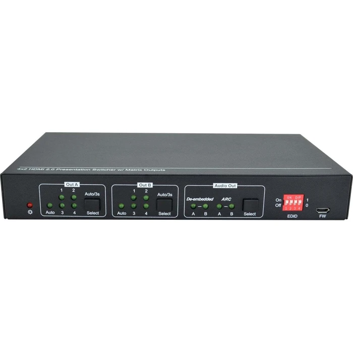 Vivolink HDMI 2.0 4x2 Matrix Switcher VLHDMIMAT4X2RS