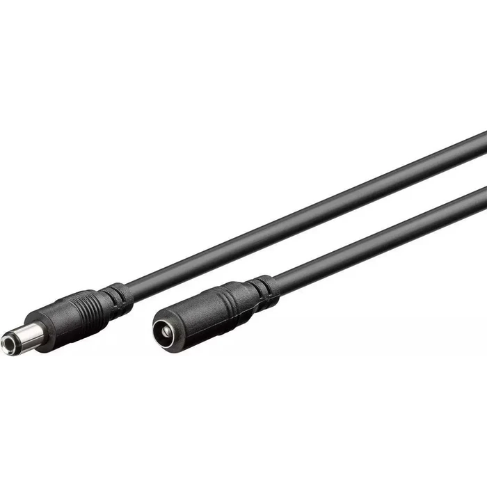 MicroConnect DC Cable 5.50 x 2.50 mm 10 m Male to Female Black