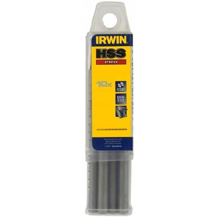 Irwin HSS Metal Drill Bit 4.5x47mm with Cylindrical Shank, Model 10502276