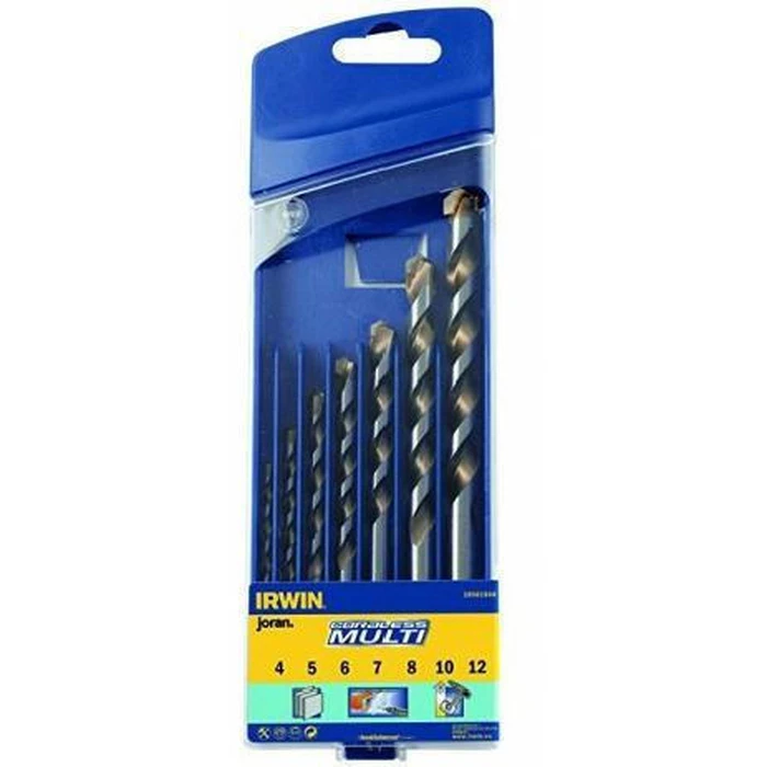 Irwin 7pc Carbide Masonry Drill Bit Set with Cylindrical Shank 10501940
