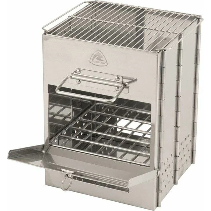 Robens Firewood Stove - Portable Wood Camping Stove 22.5 x 22.5 x 27.5 cm, Model 690244