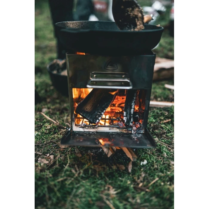 Robens Firewood Stove - Portable Wood Camping Stove 22.5 x 22.5 x 27.5 cm, Model 690244