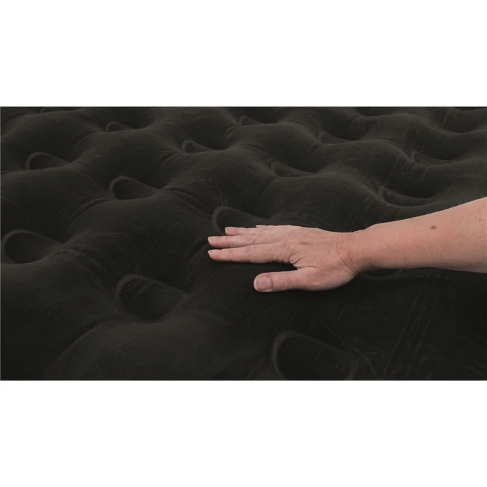 Outwell Inflatable Air Mattress Semi-Double with Built-in Pump Classic 185x130x20 cm (400046) Black/Grey