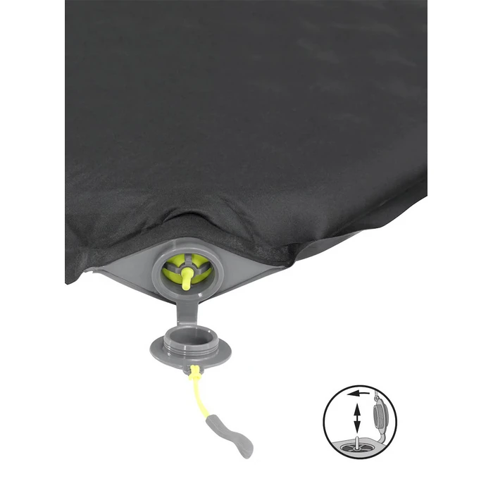 Outwell Αυτοφούσκωτο Ημίδιπλο Υπόστρωμα Camping 63x75cm Πάχους 5cm Μαύρο