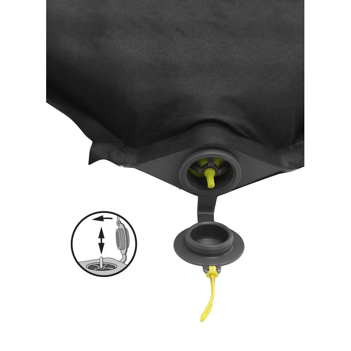 Outwell Self-Inflating Half-Double Camping Mat 66x75x7.5 cm Black