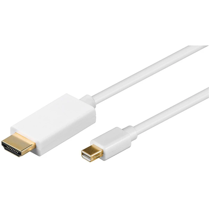 MicroConnect Adapter Cable mini DisplayPort male to HDMI male 2m White