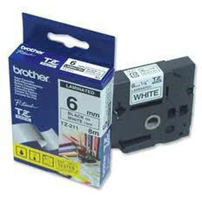 Brother P-touch Label Tape Black TZ211
