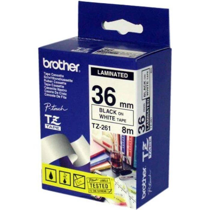 Brother P-touch Label Tape Black TZ261