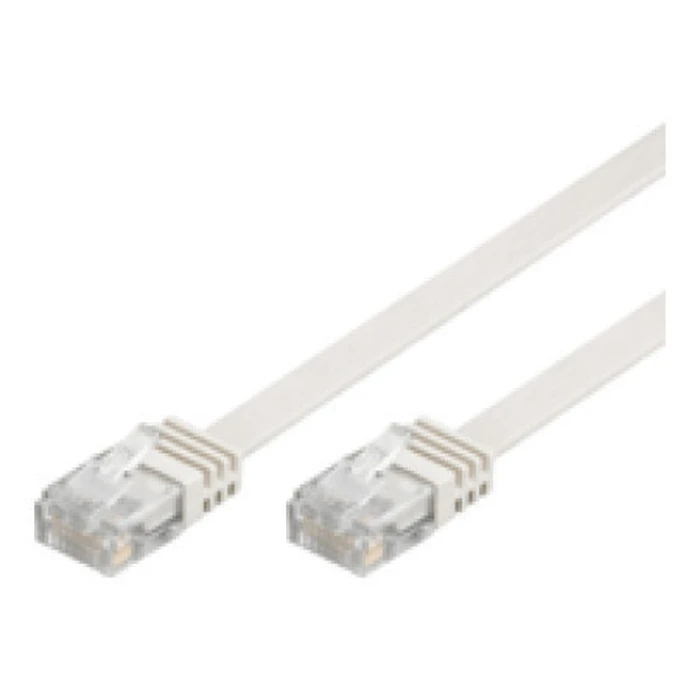 MicroConnect Network Cables Flat U UTP Cat 6 0.5m White