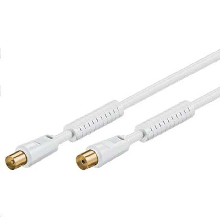 MicroConnect Network Cable Coax male female White 10m