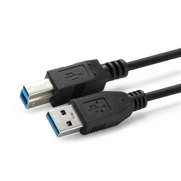 MicroConnect Network Cables USB-A male - USB-B male Black 3m