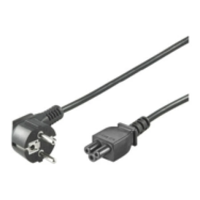 MicroConnect Power Cable Schuko IEC C5 0.5m Black