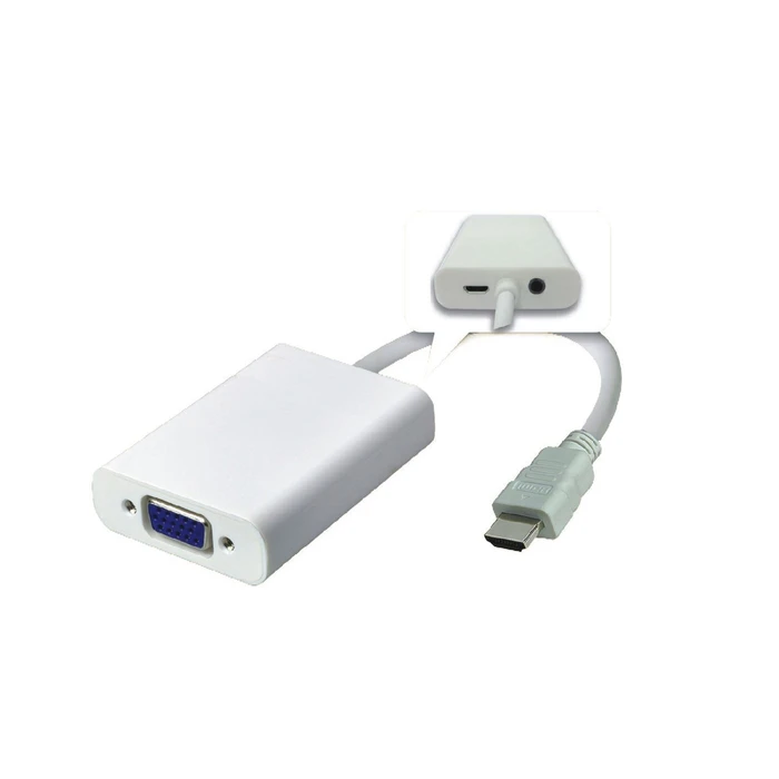 MicroConnect Μετατροπέας micro HDMI σε VGA female Λευκό HDMVGA2