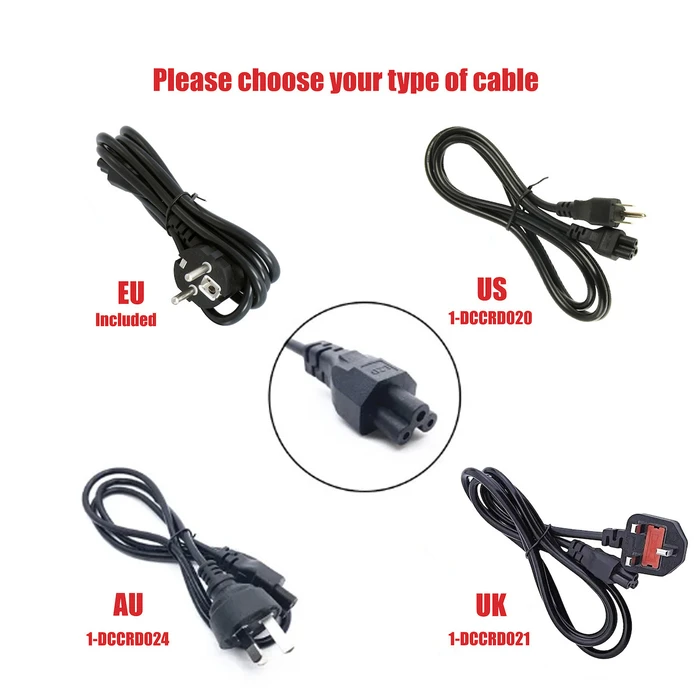 HP Laptop Charger 120W (18.5V, 6.5A) with Detachable Power Cord - MPN 693709-001