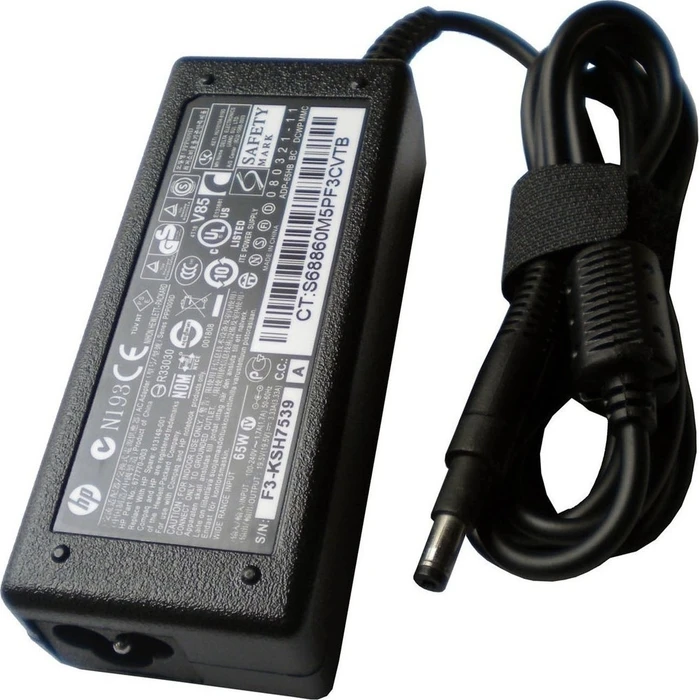 HP Laptop Charger 65W 19V 3.33A with Detachable Power Cable - 709985-001