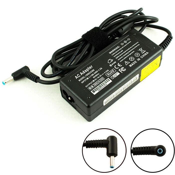 HP 65W Laptop Power Adapter with Detachable Power Cable - 709985-003