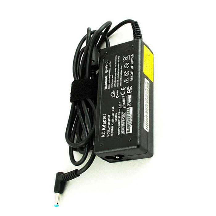 HP 65W Laptop Power Adapter with Detachable Power Cable - 709985-003