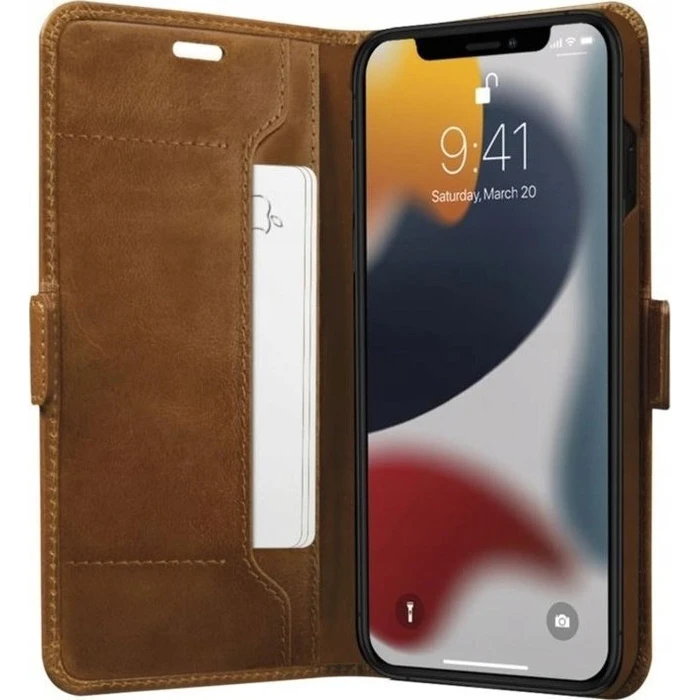 dbramante1928 Copenhagen Slim - Flip Θήκη για Apple iPhone 13 Pro Max, Κοκκώδες Δέρμα, Ανοιχτό Καφέ