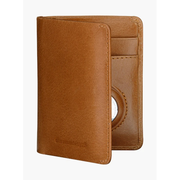 dbramante1928 BILLUND - AirTag Slim Wallet (Leather) - Brown