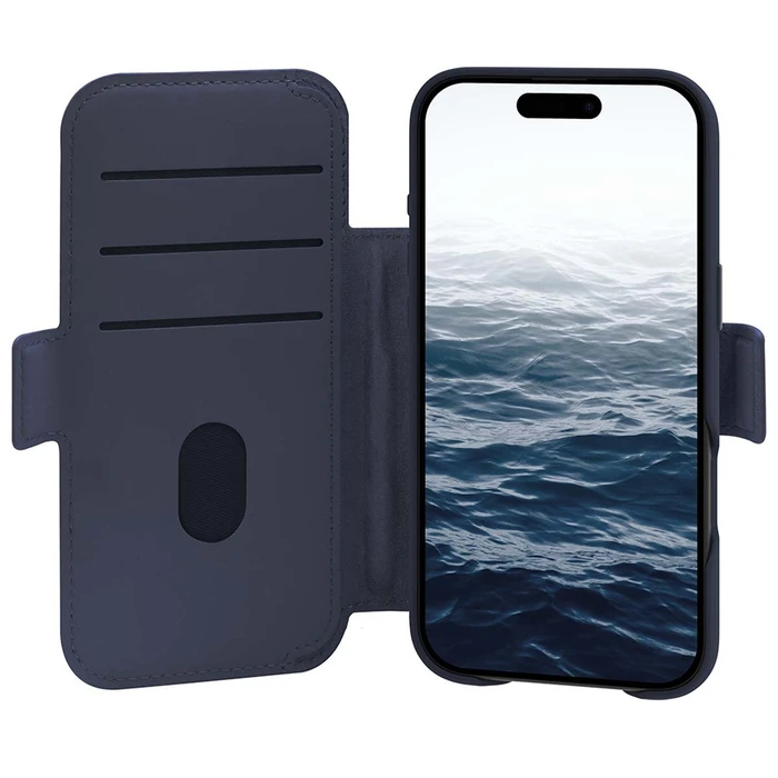 Θήκη πορτοφόλι με stand dbramante1928 Lynge MS ICON για iPhone 17 Pro - Deep Water (Navy Blue)