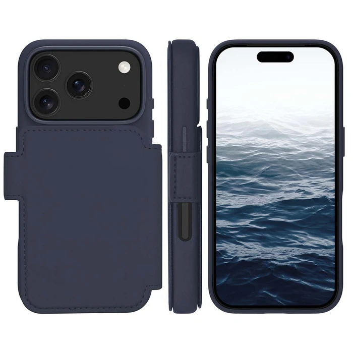 Θήκη πορτοφόλι με stand dbramante1928 Lynge MS ICON για iPhone 17 Pro - Deep Water (Navy Blue)