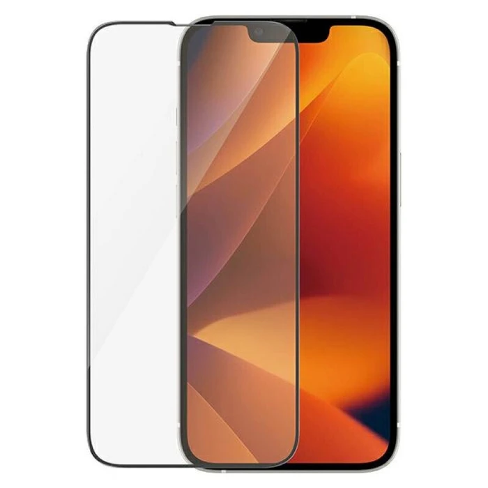 PanzerGlass Ultra-Wide Fit Antibacterial Full Face Tempered Glass Μαύρο (iPhone 17e / 16e / 14 / 13 / 13 Pro) 2783